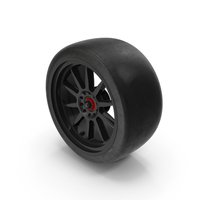 Slick Tire Black Rim PNG & PSD Images