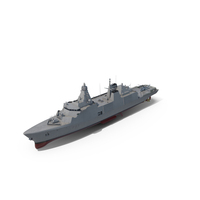 Frigate Type 31 with Military Helicopter PNG & PSD Images