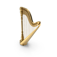 Gold Harp PNG & PSD Images