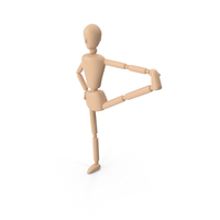 Extended Hand To Big Toe Pose Stickman PNG & PSD Images