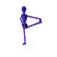 Extended Hand To Big Toe Pose Stickman Crystal PNG & PSD Images