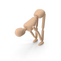 Standing Half Forward Bend Pose Stickman PNG & PSD Images