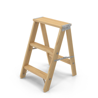 Wooden Step Ladder PNG & PSD Images