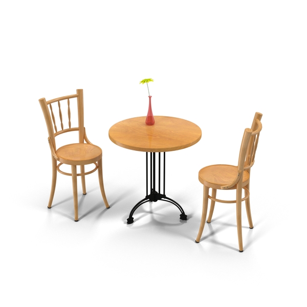 Daisy: Cafe Table And Chairs PNG & PSD Images