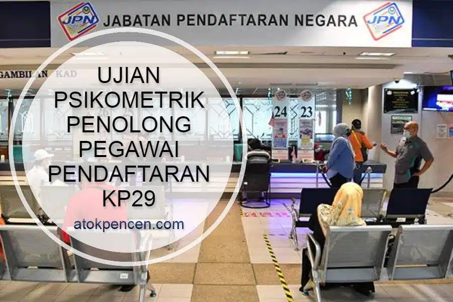 contoh soalan ujian psikometrik penolong pegawai pendaftaran kp29