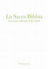 Research paper thumbnail of La sacra bibbia