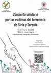 Research paper thumbnail of Concierto solidario por las víctimas del terremoto de Siria y Turquía