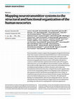 Research paper thumbnail of Mapping neurotransmitter systems to the structural and functional organization of the human neocortex