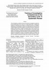 Research paper thumbnail of Training of Investigative Competencies at the Secondary Level: A Systematic Review