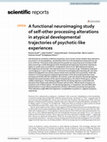 Research paper thumbnail of A functional neuroimaging study of self-other processing alterations in atypical developmental trajectories of psychotic-like experiences