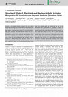 Research paper thumbnail of Structural, Optical, Electrical and Electrocatalytic Activity Properties Of Luminescent Organic Carbon Quantum Dots