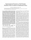 Research paper thumbnail of Spatiotemporal dynamics of self-similar parabolic pulse evolution in multimode fibers