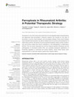 Research paper thumbnail of Ferroptosis in Rheumatoid Arthritis: A Potential Therapeutic Strategy