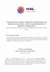 Research paper thumbnail of A model of how students' definitions of substitution and equivalence may relate to their conceptualizations of algebraic transformation