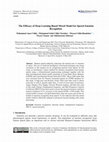 Research paper thumbnail of The Efficacy of Deep Learning-Based Mixed Model for Speech Emotion Recognition