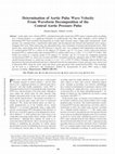 Research paper thumbnail of Determination of Aortic Pulse Wave Velocity From Waveform Decomposition of the Central Aortic Pressure Pulse