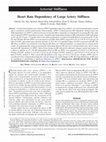 Research paper thumbnail of Heart Rate Dependency of Large Artery Stiffness