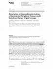 Research paper thumbnail of Association of Haemodynamic Indices of Central and Peripheral Pressure with Subclinical Target Organ Damage