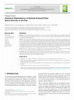 Research paper thumbnail of Pressure Dependency of Retinal Arterial Pulse Wave Velocity in the Rat