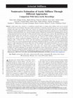 Research paper thumbnail of Noninvasive Estimation of Aortic Stiffness Through Different Approaches