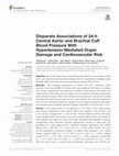 Research paper thumbnail of Disparate Associations of 24-h Central Aortic and Brachial Cuff Blood Pressure With Hypertension-Mediated Organ Damage and Cardiovascular Risk