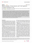 Research paper thumbnail of Spatial interplay of tissue hypoxia and T-cell regulation in ductal carcinoma in situ