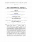 Research paper thumbnail of Impact of Emotional Regulation Techniques on Academic Performance in Secondary School Students