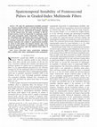 Research paper thumbnail of Observation of Spatio-temporal Instability of Femtosecond Pulses in Normal Dispersion Multimode Graded-Index Fiber