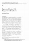 Research paper thumbnail of Egypt and Sudan: Old Kingdom – Late Period. (Pitt Rivers Museum Characterization Project)