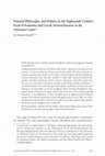 Research paper thumbnail of B. Harun Küçük - Natural Philosophy and Politics in the Eighteenth Century: Esad of Ioannina and Greek Aristotelianism at the Ottoman Court