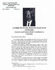 Research paper thumbnail of A Tribute to Dr. Boulos Ayad Ayad (1928-2009): Educator and Scholar Richly Contributed to Coptology