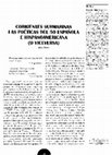 Research paper thumbnail of Corrientes submarinas: las poéticas del 50 española e hispanoamericana (o viceversa)