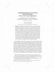 Research paper thumbnail of Anterior brain functions and hypnosis: A test of the frontal hypothesis