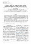 Research paper thumbnail of Trends in rainfall and temperature in the Peruvian Amazon–Andes basin over the last 40 years (1965–2007)