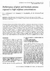 Research paper thumbnail of Performance of plain and blended cements exposed to high sulphate concentrations