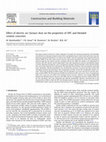 Research paper thumbnail of Effect of electric arc furnace dust on the properties of OPC and blended cement concretes