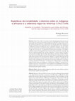 Research paper thumbnail of Repúblicas da instabilidade: o domínio sobre os indígenas e africanos e a soberania régia nas Américas (1542-1549). História Unisinos, 20(3), p. 351-364, Setembro/Dezembro 2016. doi: 10.4013/htu.2016.203.10