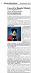 Research paper thumbnail of Farewell to Blanche Mikhail: Outstanding Professor who carried the burdens of others