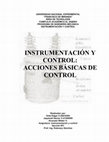 Research paper thumbnail of Acciones Básicas de Control Instrumentación