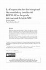 Research paper thumbnail of La Cooperación Sur-Sur birregional. Oportunidades y desafíos del FOCALAE en la agenda internacional del siglo XXI