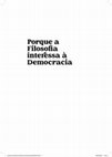 Research paper thumbnail of (2020) Porque a Filosofia interessa à Democracia