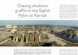 Research paper thumbnail of Chasing shadows: graffiti in the eighth pylon at Karnak