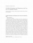 Research paper thumbnail of COVID-19-Pandemics and Migration in the Context of Canadian Scenario