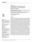 Research paper thumbnail of Identification of elite performance characteristics in a small sample of taekwondo athletes