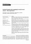 Research paper thumbnail of Sentinel lymph node mapping in early breast cancer - Our experience