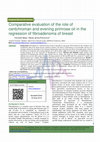 Research paper thumbnail of Role of Centchroman in Regression of Mastalgia and Fibroadenoma