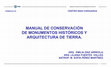 Research paper thumbnail of INAH Chih Manual de Conservación de Monumentos Hist compr