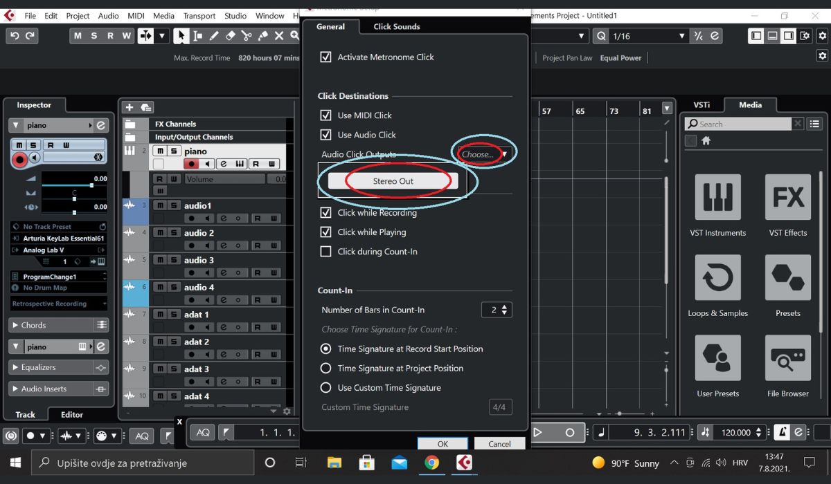 Why Can’t I Hear Metronome Cubase Le5