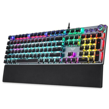 AULA F2028 Wired USB Membrane Gaming Keyboard Black