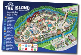 Pigeon Forge Island Map